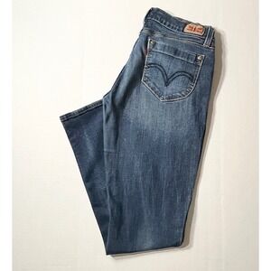 Levis 524 Jeans Size 11 Blue Too Superlow Low Rise 31x30 Y2K 2000s Stretch